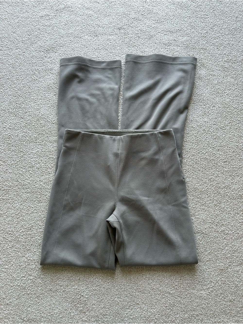 Lululemon Brushed Softstreme Ribbed Zip Flared Pant 32.5"